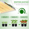 Mars Hydro TS1000 150W LED Grow Lights + 70x70x160cm Indoor Grow Tent Hydroponics Grow Kits Veg Flower Combo